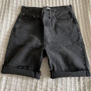 Madewell high rise long shorts